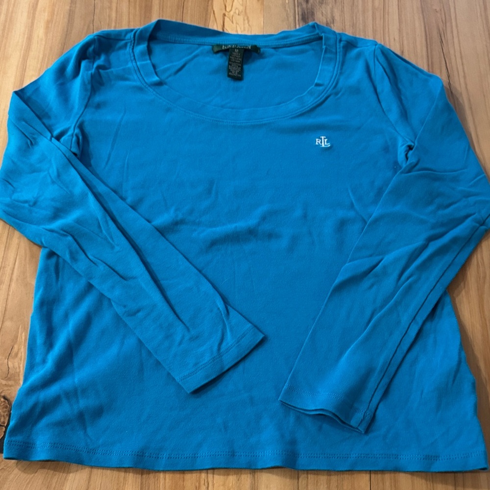 Ralph Lauren Teal Long Sleeve Shirt NWOT M